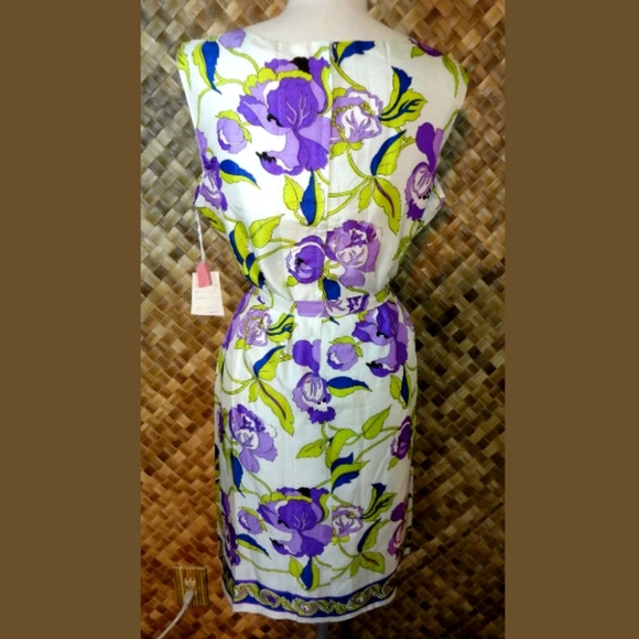 NWT Vtg 50's LEILA FASHIONS -MIAMI House Dress. Lg - Picture 3 of 6